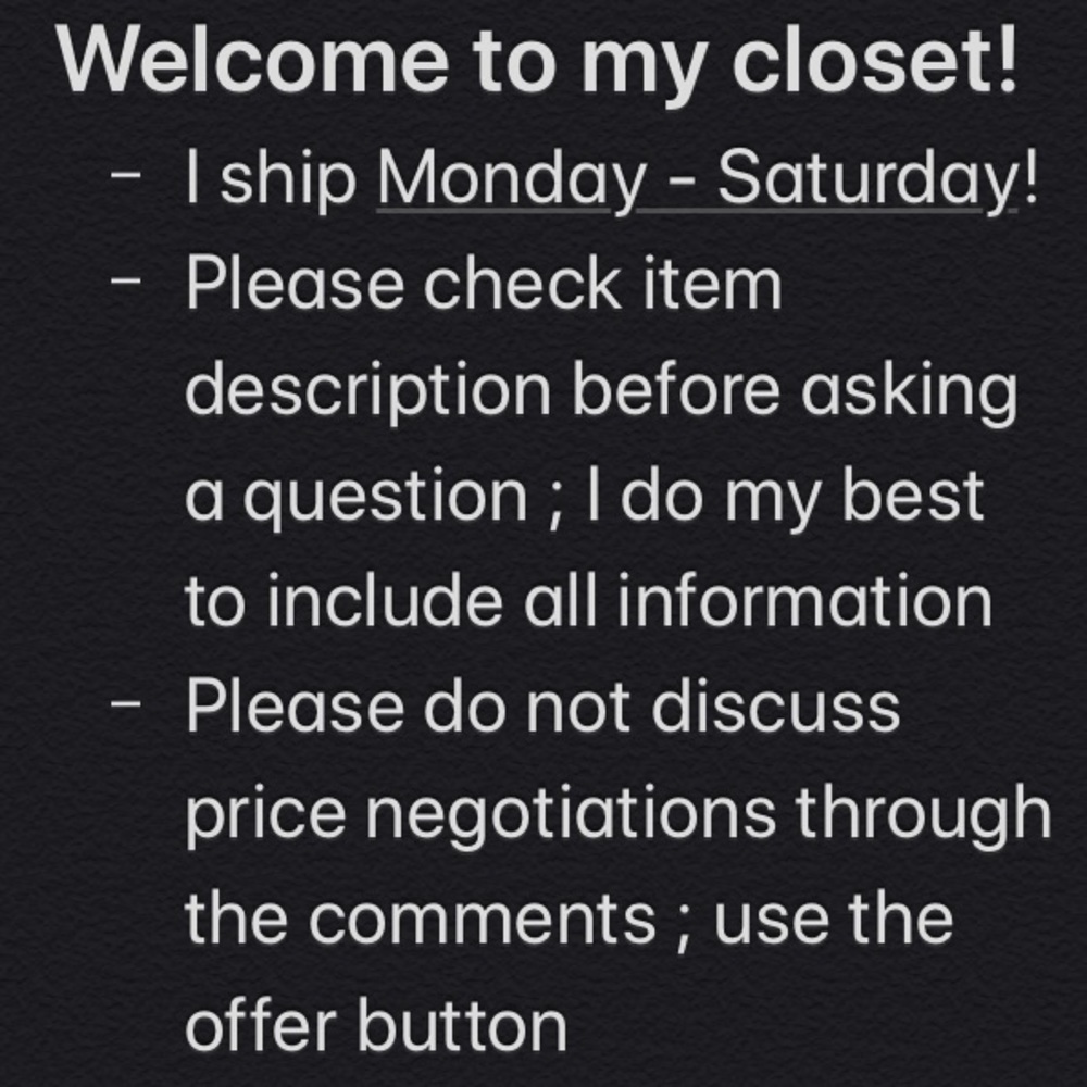 Closet Info